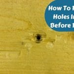 how to fill screw holes in wood before painting