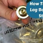 how to install lag bolts into studs