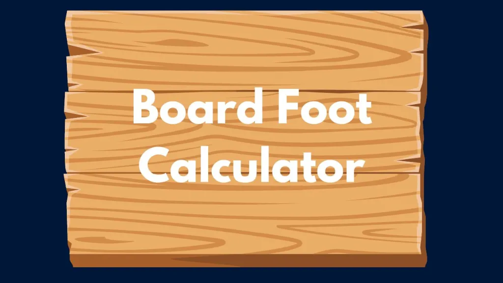 Wood Weight Board Foot