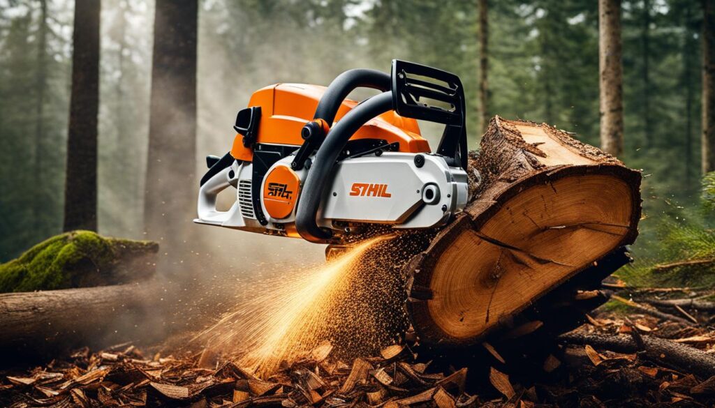 Stihl chainsaw rugged conditions performance