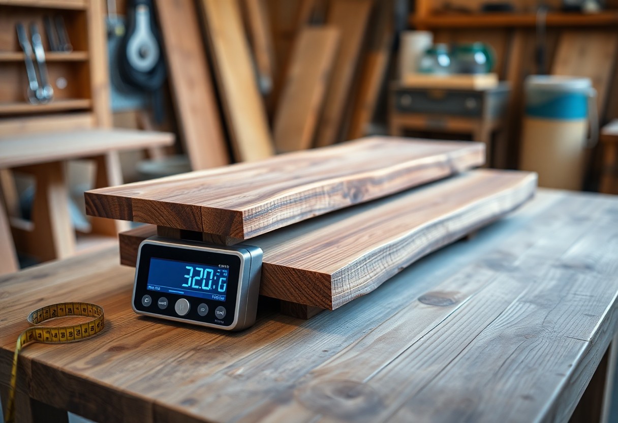 acacia wood weight calculator