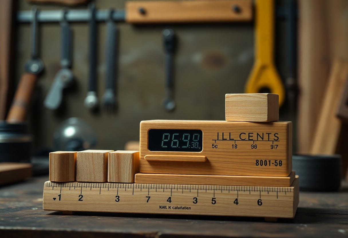 wooden block weight calculator