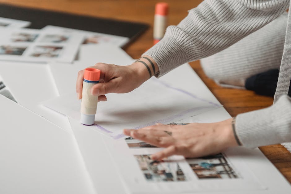 A person selecting the right type of glue for melamine